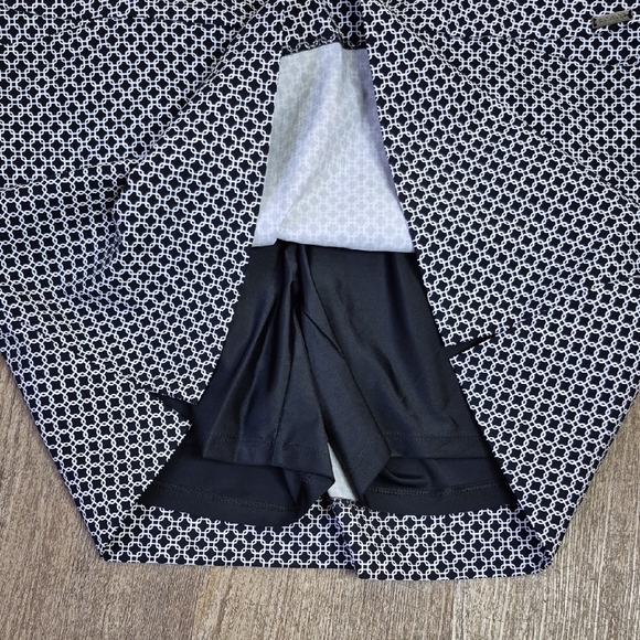 Blue and White Mini Pencil Skirt Casual - Picture 5 of 9